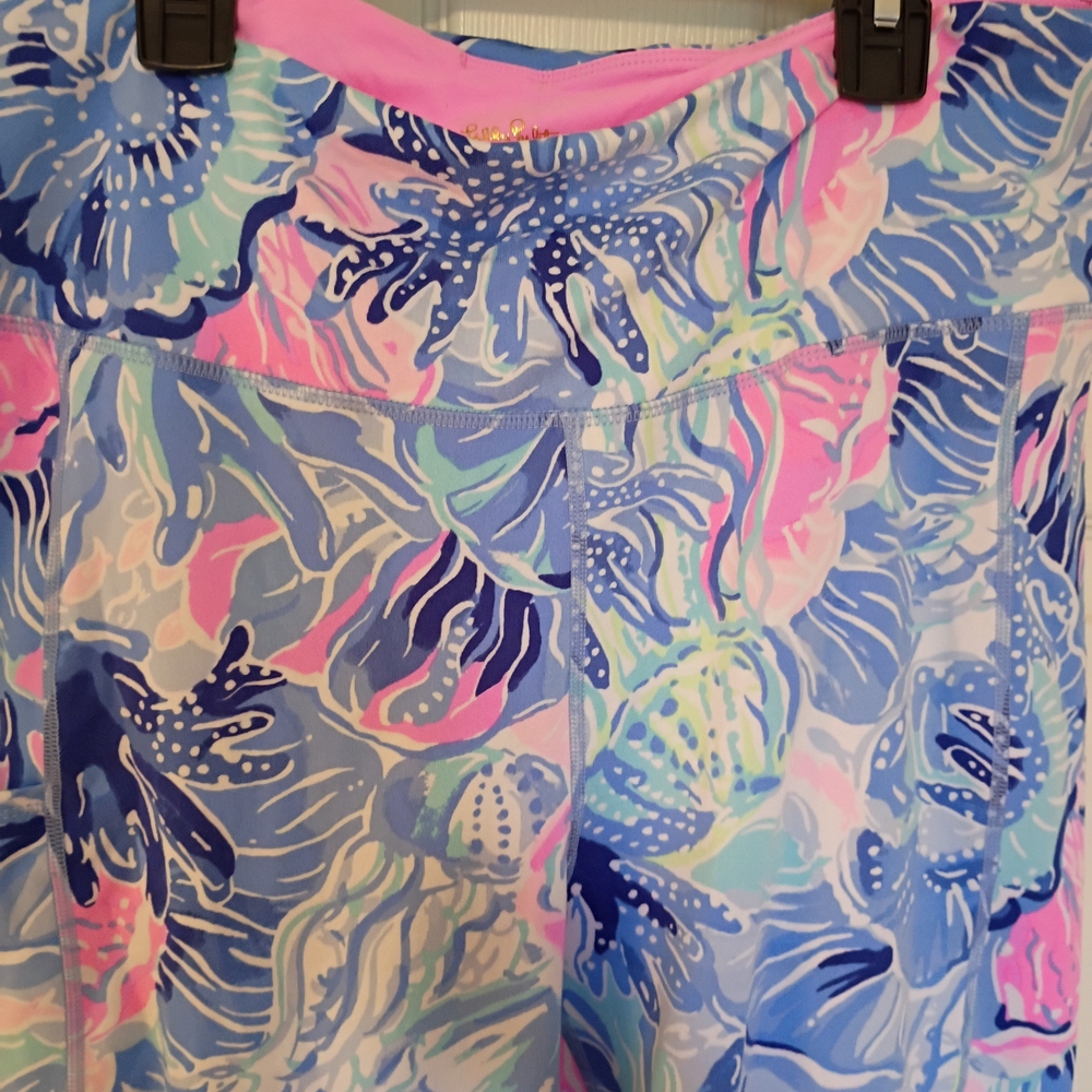 Lilly Pulitzer Multicolor Patterned Luxletic Legg… - image 2